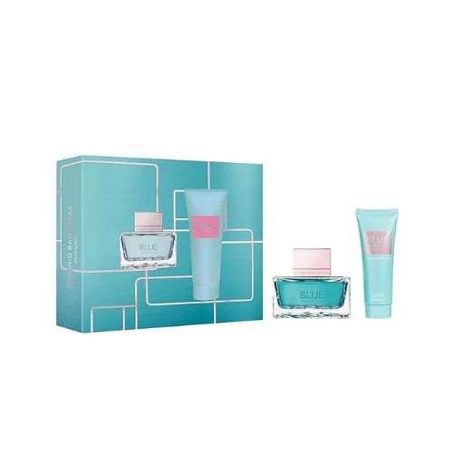 בלו סדקשן מארז 2 חלקים אדט לאישה 50 מ"ל + קרם גוף 75 מ"ל - אנטוניו בנדרס - MIST - הבושם שלך
