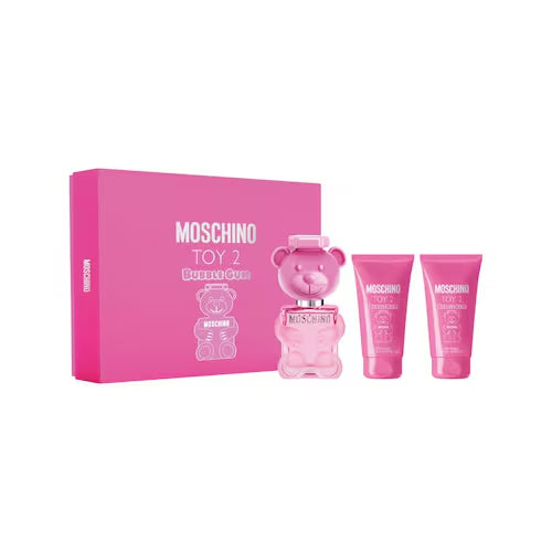 טוי 2 באבל גאם מארז 4 חלקים אדט לאישה 100 מ"ל + תחליב גוף 100 מ"ל + ג'ל רחצה 100 מ"ל + בושם מוקטן 10 מ"ל - מוסקינו