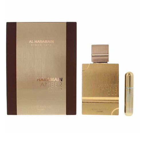 Al Haramain - Amber Oud Gold Edition EDP Unisex 200ML + Portable Refillable Mini Spray 10ML