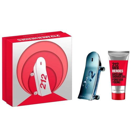 Carolina Herrera - 212 Heroes 2PCS EDT For Men 90ML + Shower Gel 100ML