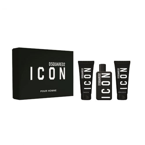 Dsquared2 - Icon Pour Homme 3PCS EDP For Men 100ML + SG 100ML + ASB 100ML