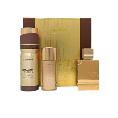 Al Haramain - Gold Edition 3PCS EDP Unisex 75ML + 30ML + BS 200ML