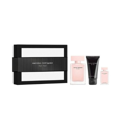Narciso Rodriguez - For Her 3PCS EDP For Women 50ML + BL 50ML + Mini 7.5ML