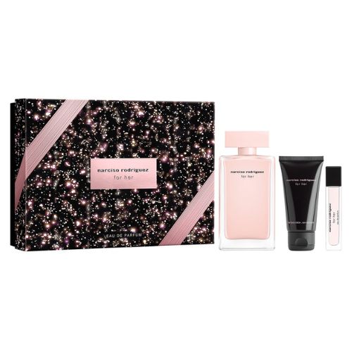 Narciso Rodriguez - For Her 3PCS EDP For Women 100ML+ Body Lotion 50ML + Mini 10ML