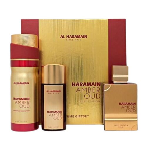 Al Haramain - Ruby Edition 3PCS EDP Unisex 75ML + 30ML + BS 250ML