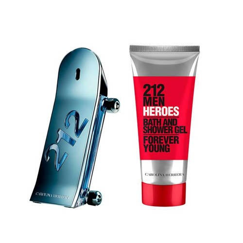 Carolina Herrera - 212 Heroes 2PCS EDT For Men 90ML + Shower Gel 100ML