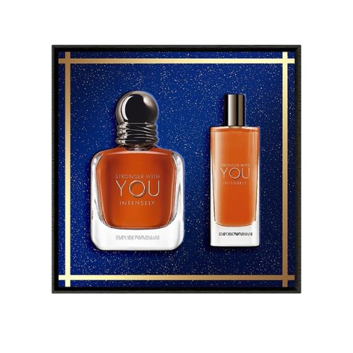 Giorgio Armani - Stronger With You Intensely 2PCS EDP For Men 100ML + Mini 15ML