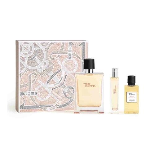 Hermes - Terre D'hermes 3PCS EDT For Men 100ML + SG 40ML + Mini 15ML