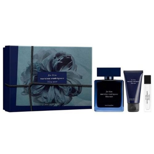 Narciso Rodriguez - Bleu Noir 3PCS EDP For Men 100ML + SG 50ML + Mini 10ML