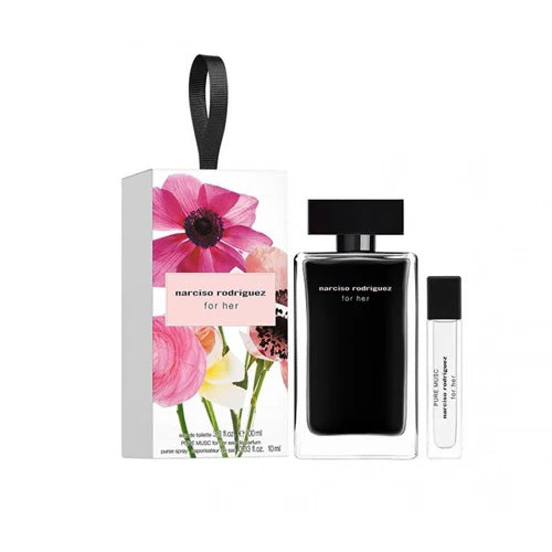 Narciso Rodriguez - For Her 2PCS EDT For Women 100ML + Mini 10ML