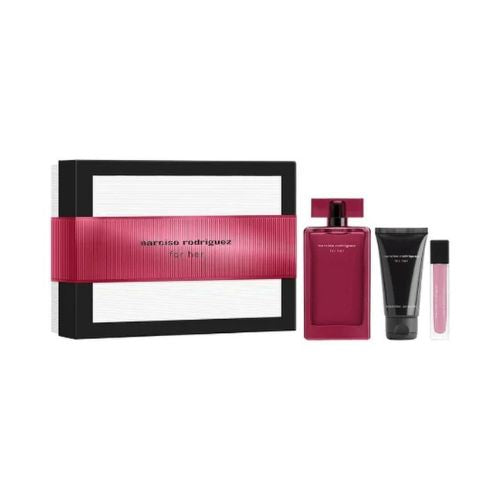 Narciso Rodriguez - For Her EDP Intense 3PCS For Women 100ML + BL 50ML + Mini 10ML