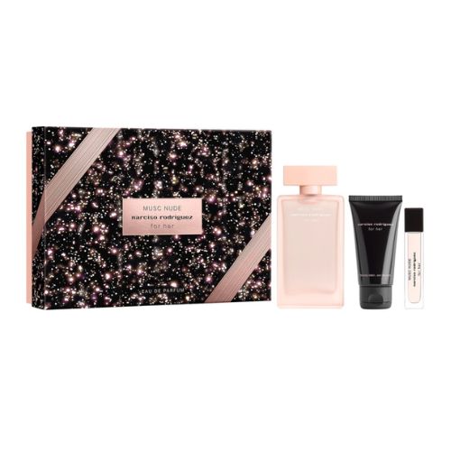 Narciso Rodriguez - Musc Nude 3PCS EDP For Women 100ML + BL 50ML + Mini 10ML
