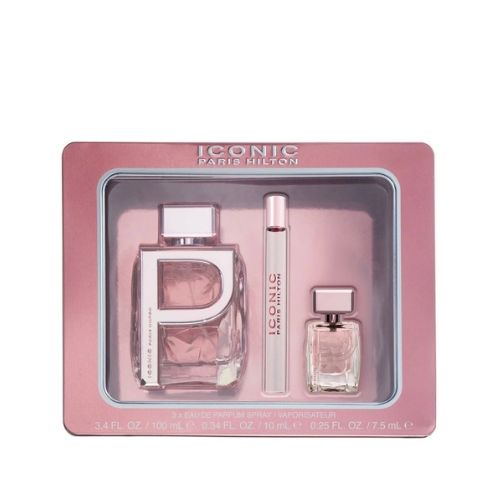Paris Hilton - Iconic 3PCS EDP For Women 100ML + Mini 10ML + Mini 7.5ML